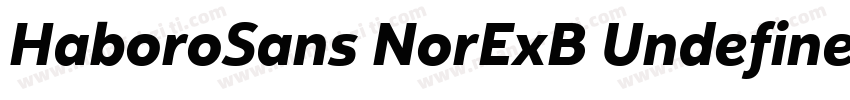 HaboroSans NorExB Undefined字体转换